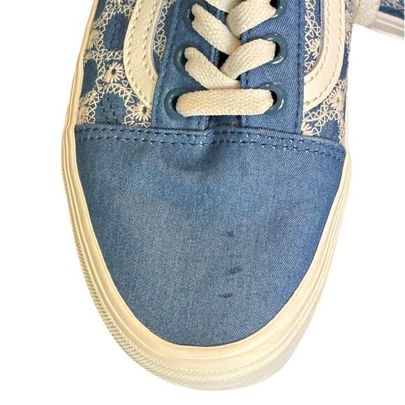 Women's Vans Old Skool Stackform Leopard Blue Sneakers Size 9 - Picture 7 of 10